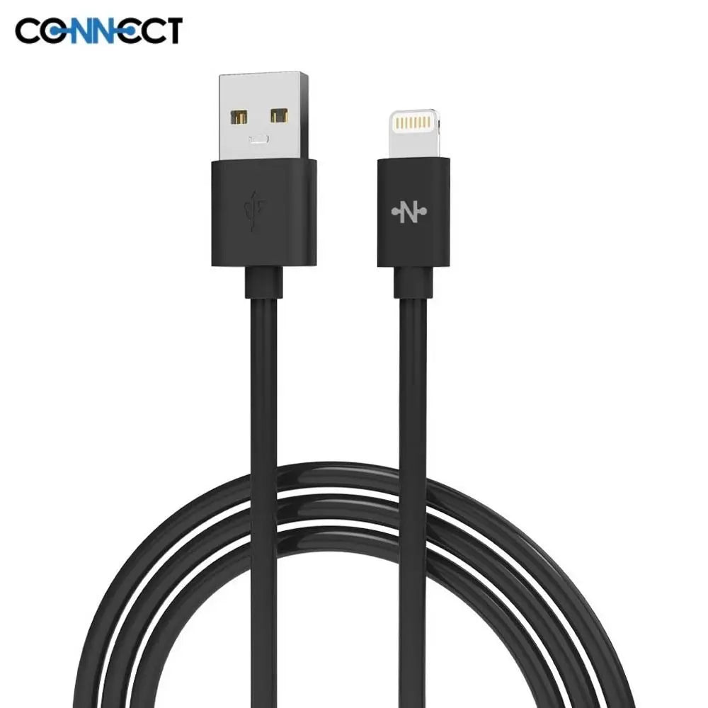 Câble Data USB vers Lightning CONNECT MC-CLN1 12W (1m) Noir