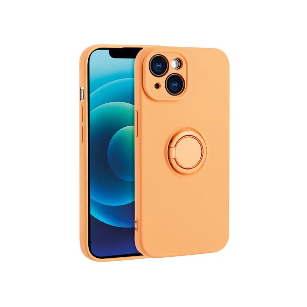 Coque Finger Grip Orange Apple Iphone