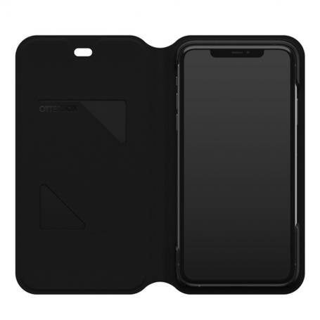 Étui Rabat Portefeuille OtterBox Strada Noir Apple