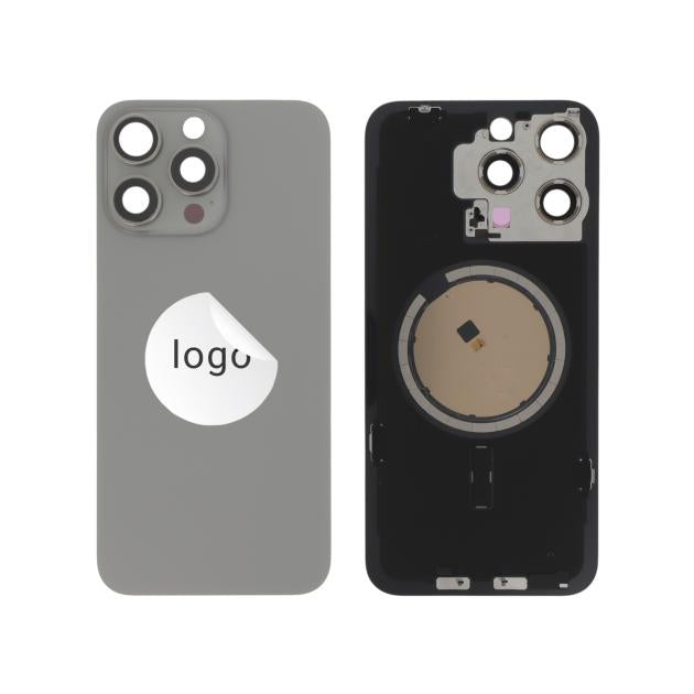 Vitre Arrière Titane Naturel iPhone 15 Pro Max (Pulled A) Original reconditionné