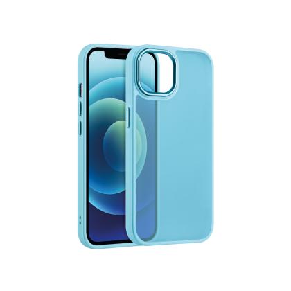 Coque Satin Matte Bleu Dragée Apple Iphone