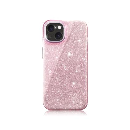 Coque Glitter Rose Apple Iphone