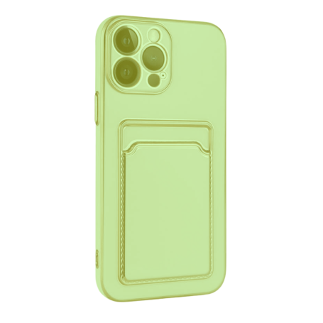 Coque de téléphone antichoc avec porte carte Vert Apple Iphone
